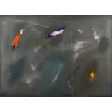 Ennio Finzi, "Untitled, enamel and acrylic on cardboard applied to canvas