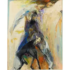Ennio Calabria, "Studio per differenza evolutive", 1997, oil on canvas