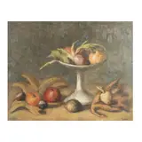 Fiorenzo Tomea, "Fruit bowl with leaves", 1944, oil on canvas