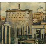 Luigi Surdi, "View of the Capitoline Hill from the Roman Forum"