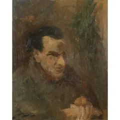 "Portrait of Corrado Cagli" by Luigi Montanarini, 1937, oil on canvas, offered Mar 2026