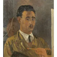 "Self-portrait" by Fernando Troso, 1932, oil on panel, offered Mar 2026