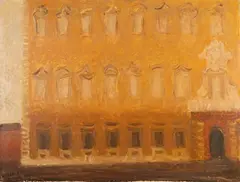 "The Lateran" by Carlo Quaglia, 1960, oil on masonite, offered Mar 2026