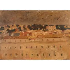 "Panorama from Santa Sabina" by Carlo Quaglia, 1967, oil on masonite, offered Mar 2026