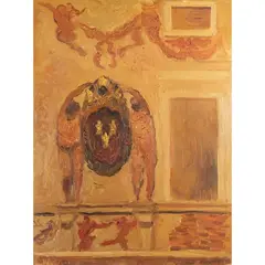 "Roman plaster" by Carlo Quaglia, 1964, oil on masonite, offered Mar 2026