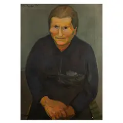 Mario Mafai, 'Portrait of a peasant lady', 1951, oil on canvas