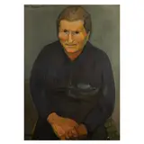 Mario Mafai, 'Portrait of a peasant lady', 1951, oil on canvas
