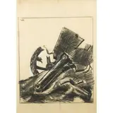 Mario Sironi, "The Cannon", 1937, graphite