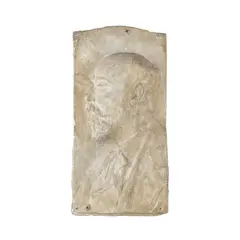 Mario Rutelli, "Self-portrait", 1914, patinated plaster bas-relief