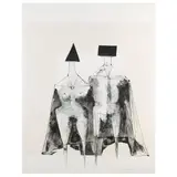 Lynn Chadwick, "Two standing figures", 1973, color lithograph