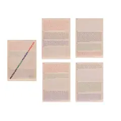 Joseph Kosuth, "Practice", 1975, a color screen-print on tracing paper and four offset prints on paper
