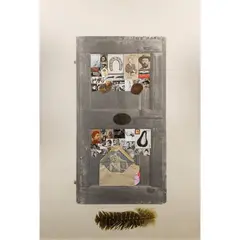 "The Second Door of Rhythm" by Concetto Pozzati, 1979, collage on paper, offered Mar 2026