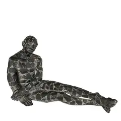 Rabarama, "Dis-posizione", 2003, patinated bronze sculpture