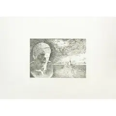 Antonio Nunziante, "Tormento ed estasi", 2006, etching