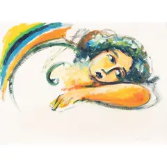 "Untitled" by Mimmo Germana, 1990, oil and mixed media on paper, offered Mar 2026