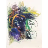 Mimmo Germana, "Untitled", 1992, oil and mixed media on paper