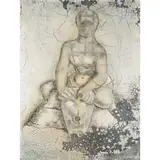 Carlo Guarienti, "Untitled", mixed media on plywood
