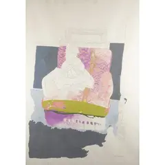 "La bambola antica" by Attilio Steffanoni, 1966, mixed media on cardboard, offered Mar 2026