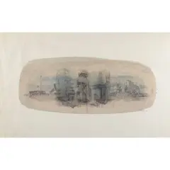 "Untitled" by Ausonio Tanda, 1963, mixed technique on paper, offered Feb 2026