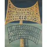 Enrico Galassi, "Antichi Radar", oil on panel