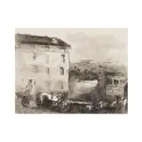 Alberto Ziveri, "Carri di buoi presso l'Arco di Giano"