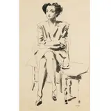 Antonio Scordia, "Sitting woman"