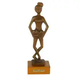 Annibale Zucchini, "Dancer", wooden sculpture