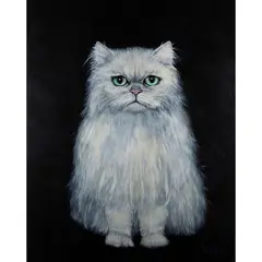 "Cat" by John Ratner, 1984, oil on canvas, offered Feb 2026