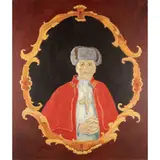 Gulia Lusikova, "My Pope", 1993, oil on canvas