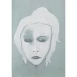 "Untitled" by Tommaso Lisanti, charcoal and tempera on synthetic fabric, offered Feb 2026