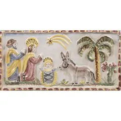 Pinto prod. by Vincenzo Pinto, glazed ceramic plaque, offered Feb 2026