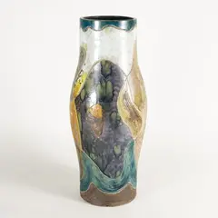 Torido Mazzotti, Prod. MGA, Polychrome ceramic vase