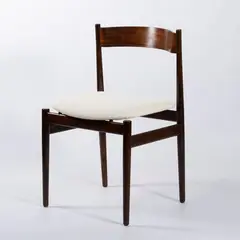 Gianfranco Frattini, Prod. Cassina, 101 mod. chair in wood and padded fabric