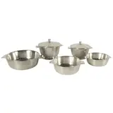 Tableware set by Gio Ponti, Broggi prod. nickel silver table set, offered Feb 2026