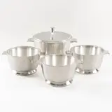 Prod. Broggi by Gio Ponti, Nickel silver table set, offered Feb 2026