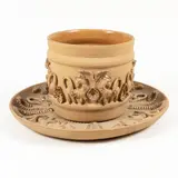 Emilia Palomba, Italian production, vase with ceramic plate