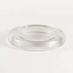 Danish production by Enzo Mari, 1980, Transparent glass coin tray, offered Feb 2026