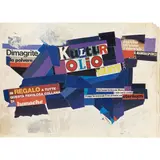 Valentino Zeichen, "Kultur", 1971, mixed technique and collage on cardboard