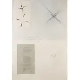 Guido Strazza, 'Studio per Ricercare', 1972, mixed media collage on paper