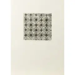 "Untitled" by Guido Strazza, 1980, etching, offered Jan 2026