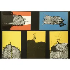 "Untitled" by Emilio Scanavino, 1970, five color serigraphs, offered Jan 2026