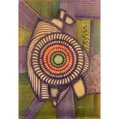 'Untitled' by Carmelo Savelli, 1970, mixed technique on paper applied on canvas, offered Jan 2026