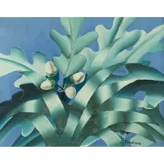 "Acorns" by Aldo Turchiaro, 1968, oil on canvas, offered Jan 2026