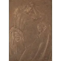 "Religious Scene" by Antonio Corazza, mixed technique on canvas, offered Jan 2026