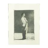 Arturo Carmassi, "Donna di schiena", etching