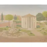 Mauro Chessa, "Temple of Vesta", 1950, oil on canvas