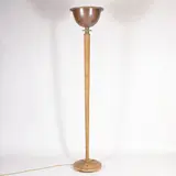 Marcello Piacentini, Prod. Sciolari, 1927, floor lamp in wood