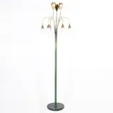 Angelo Lelii, Prod. Arredoluce, 1953, Calla mod. floor lamp in painted metal
