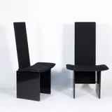 Prod. Simon Gavina by Kazuhide Takahama, 1960, pair of Kazuki nmod. chairs in wood and padded fabric, offered Dec 2025