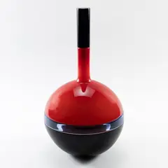 Prod. Venini by Timo Sarpaneva, 1990, Vire series bottle in double-headed glass, offered Dec 2025